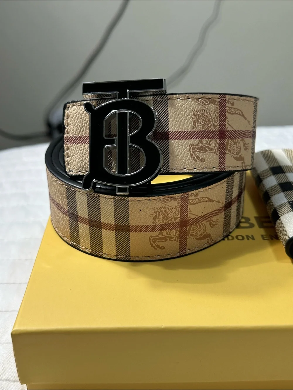 Burberry Belt And Wallet Set